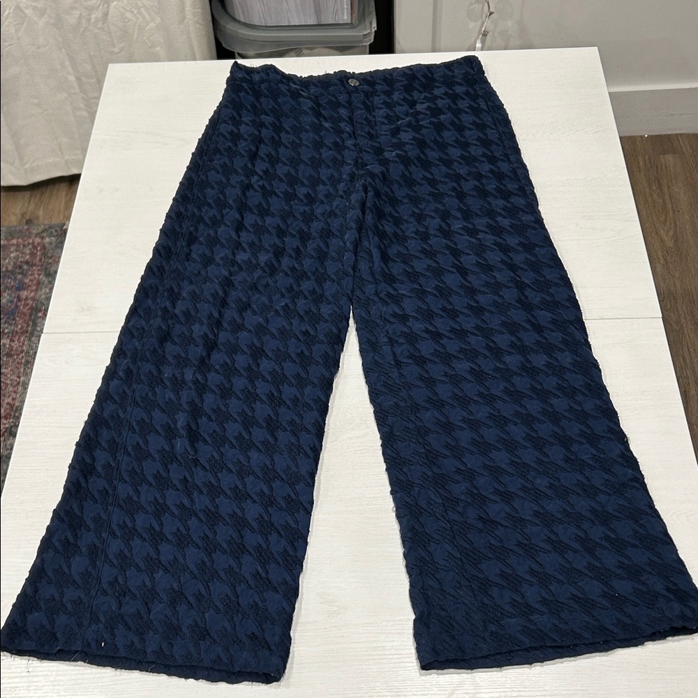Johnny Was Navy Wide Leg Pants